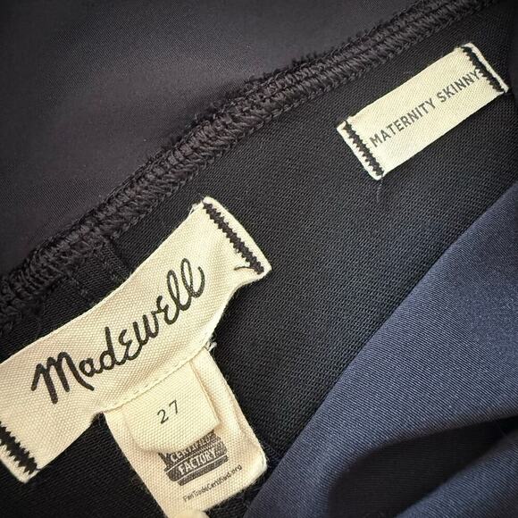 Madewell Maternity Over the Belly Skinny Black Jeans Size 27 Stretch Support - Picture 4 of 10